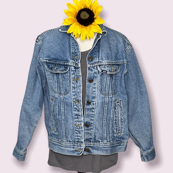 Vintage 80’s LEE Trucker Blue Jean Jacket - Picture 1 of 10